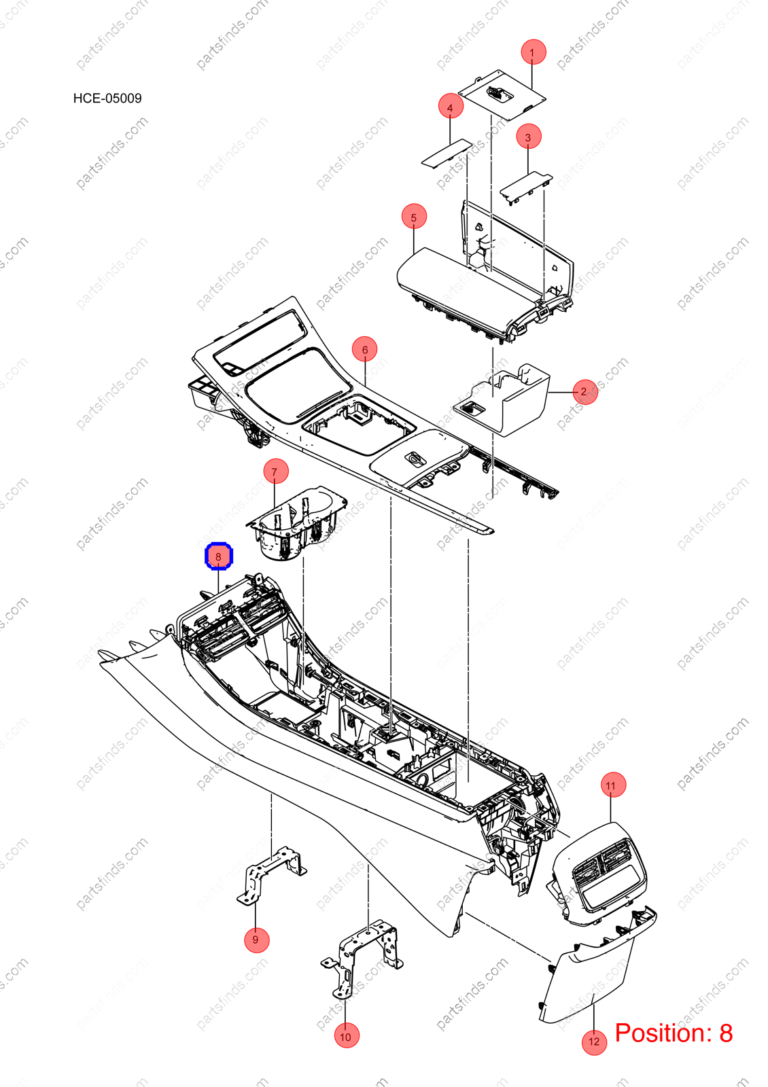 12902223-00|1290222300 | Armrest box | BYD parts | HCE-5305100A-00ZM | HCE5305100A00ZM | Han EV | PartsFinds