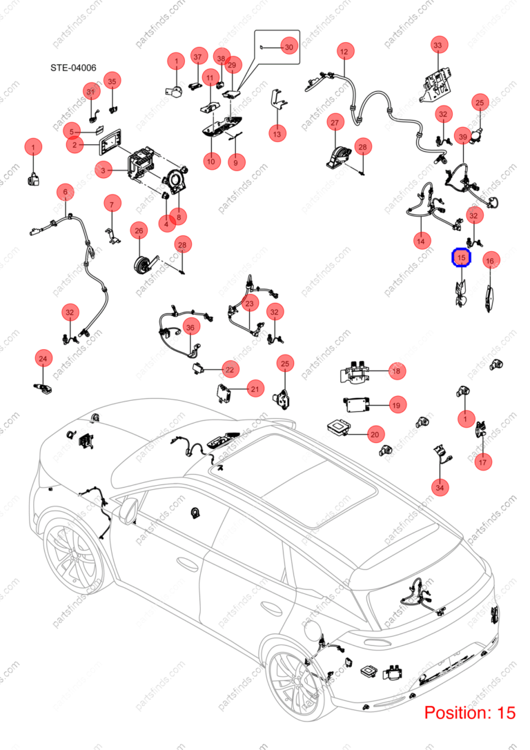 12906948-00|1290694800 | Lane change sensor | BYD parts | STHA-3603700 | STHA3603700 | Tang EV | PartsFinds