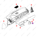 12918794-00|1291879400 | Combination instrument trim panel | BYD parts | HC-5306660-00ZM | HC530666000ZM | Han EV | PartsFinds