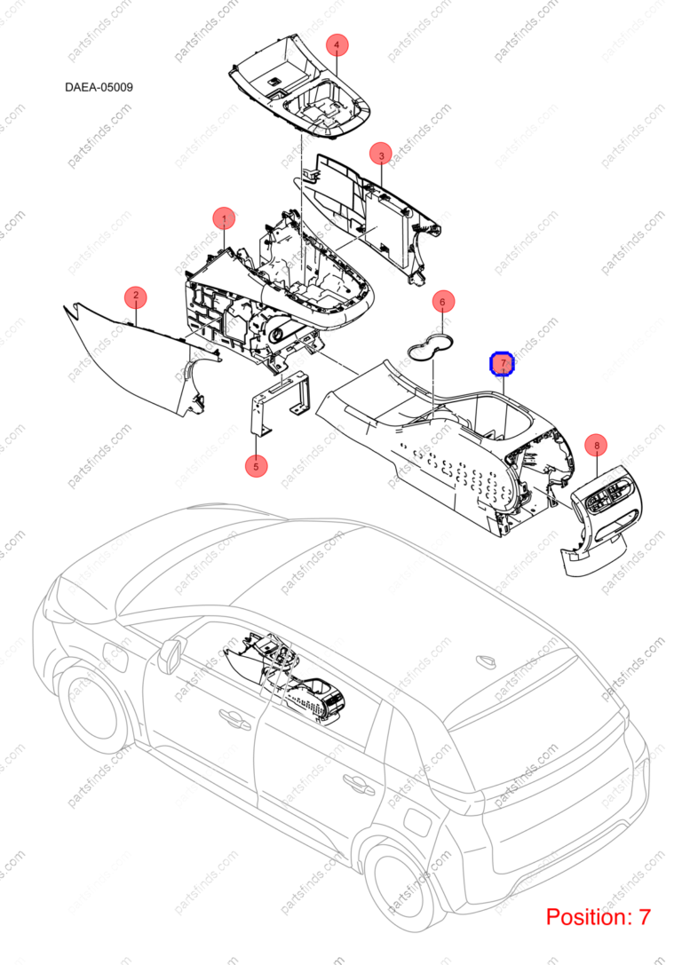 12920788-00|1292078800 | Drink holder | BYD parts | DAEA-5305200 | DAEA5305200 | D1 EV | PartsFinds