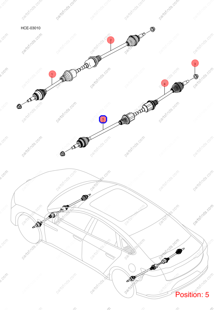 12934987-00|1293498700 | Axle Shaft | BYD parts | HC-2201010A | HC2201010A | Han EV | PartsFinds
