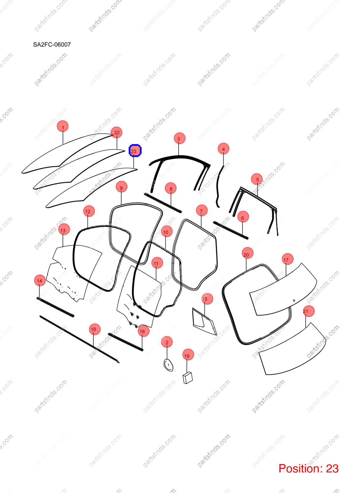 12947558-00|1294755800 | Front windshield rubber strip | BYD parts | SA2FC-5206011 | SA2FC5206011 | Song PRO EV | PartsFinds 12947558-00|1294755800 | Front windshield rubber strip | BYD parts | SA2FC-5206011 | SA2FC5206011 | Song PRO EV | PartsFinds