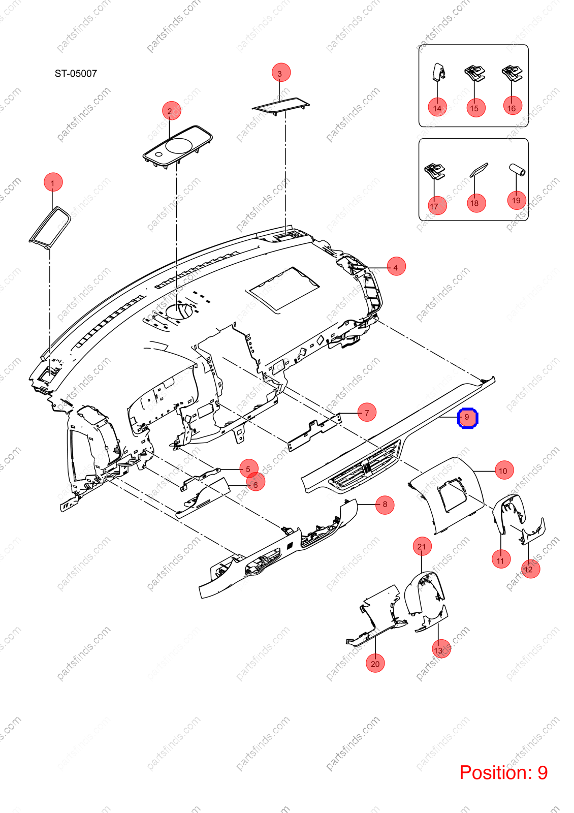 12957078-00|1295707800 | Instrument panel trim | BYD parts | STHA-5306140A-D1A7 | STHA5306140AD1A7 | Tang EV | PartsFinds 12957078-00|1295707800 | Instrument panel trim | BYD parts | STHA-5306140A-D1A7 | STHA5306140AD1A7 | Tang EV | PartsFinds