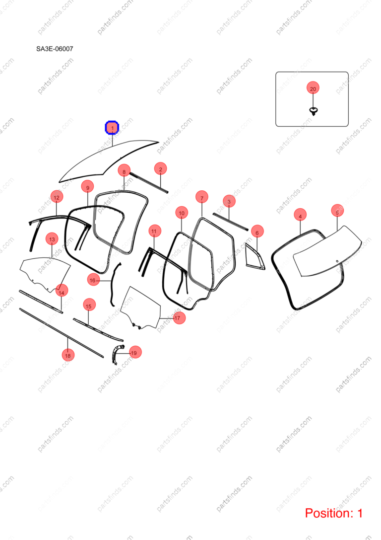 12957843-00|1295784300 | Windshield | BYD parts | SA3F-5206010D | SA3F5206010D | Song PLUS EV | PartsFinds