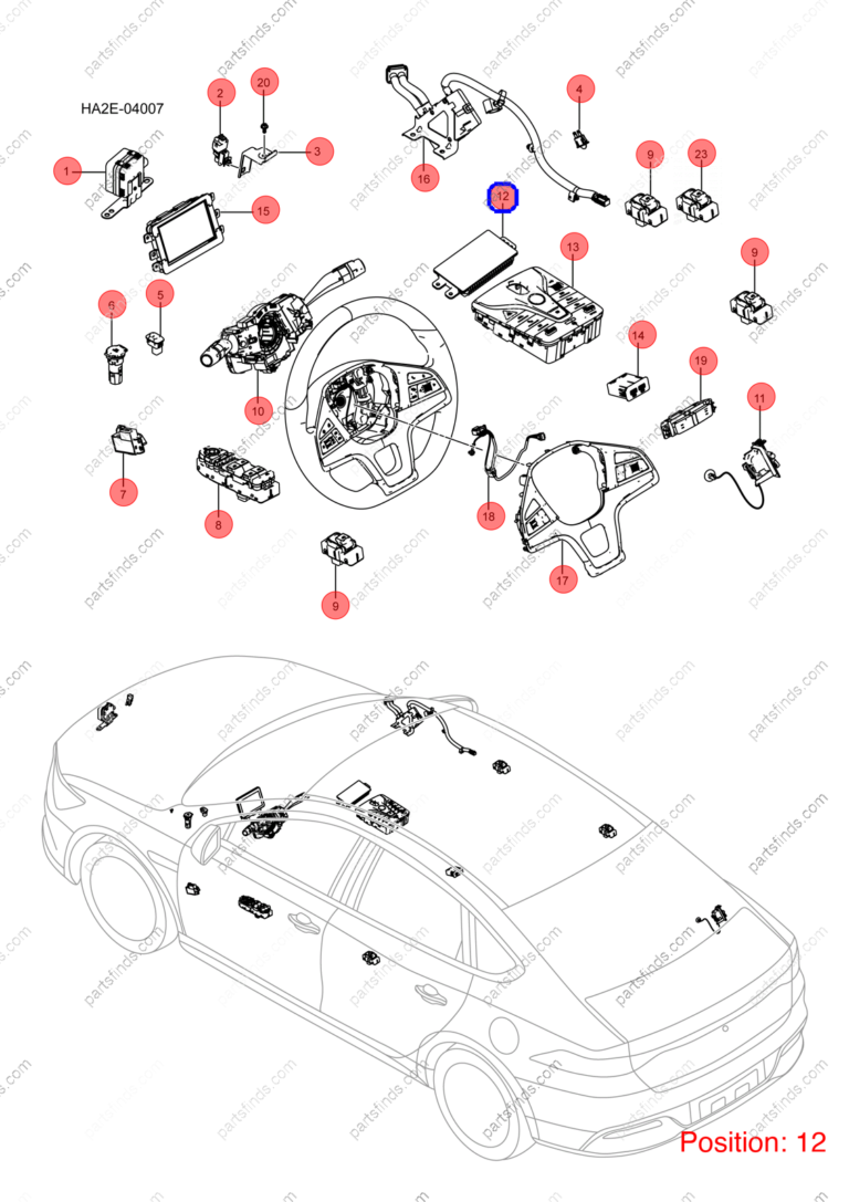 12993761-00|1299376100 | Wireless charger | BYD parts | SA2HG-3725200 | SA2HG3725200 | Song PLUS DM-i | PartsFinds