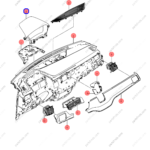 12999657-00|1299965700 | Combination instrument trim panel | BYD parts | SA3F-5306660-00LA1 | SA3F530666000LA1 | Song PLUS EV | Song PLUS DM-i | PartsFinds