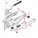 13001011-00|1300101100 | Instrument panel trim | BYD parts | SA3F-5306150-00E3 | SA3F530615000E3 | Song PLUS EV | Song PLUS DM-i | PartsFinds