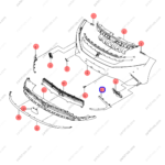 13042022-00|1304202200 | Bumper Trim | BYD parts | HCE-2803271 | HCE2803271 | Han EV | PartsFinds
