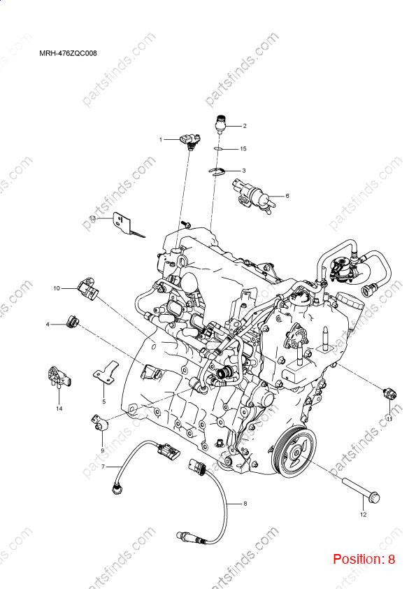 13055551-00|1305555100 | Oxygen sensor | BYD parts | HA2HE-1211100 | HA2HE1211100 | Qin PLUS DM-i | Song PLUS DM-i | Song PRO DM-i | PartsFinds