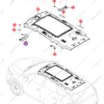 13068785-00|1306878500 | Sun visor | BYD parts | ST-8204010B-00A7 | ST8204010B00A7 | Tang EV | PartsFinds