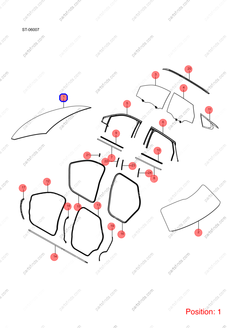 13082556-00|1308255600 | Windshield | BYD parts | ST-5206010L | ST5206010L | Tang EV | PartsFinds
