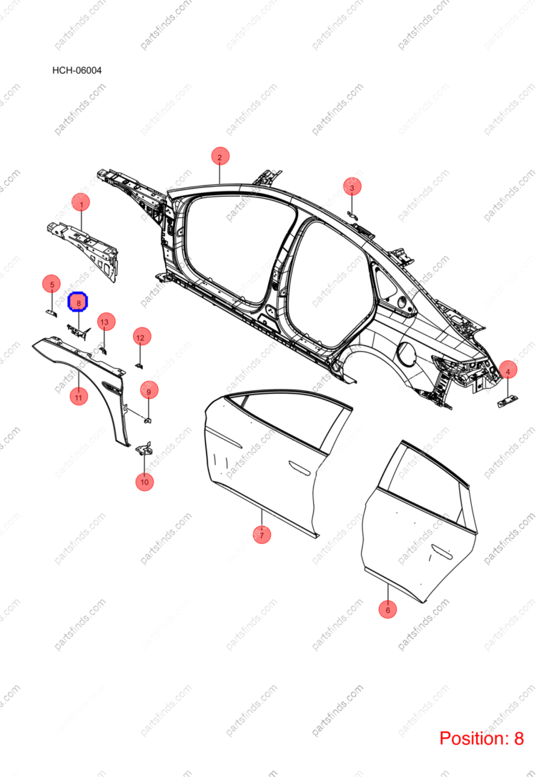 13091620-00|1309162000 | Fender Bracket | BYD parts | HC-5301621Q/77 | HC5301621Q77 | Han EV | PartsFinds