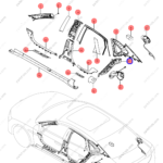 13098681-00|1309868100 | C-pillar trim panel | BYD parts | HC-5402340A-00KF | HC5402340A00KF | Han EV | PartsFinds