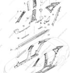 13098683-00|1309868300 | C-pillar trim panel | BYD parts | HC-5402330A-00ZM | HC5402330A00ZM | Han EV | PartsFinds