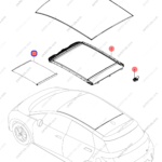 13098686-00|1309868600 | Sunroof sunshade | BYD parts | EM2E-5703134A | EM2E5703134A | Dolphin EV | PartsFinds