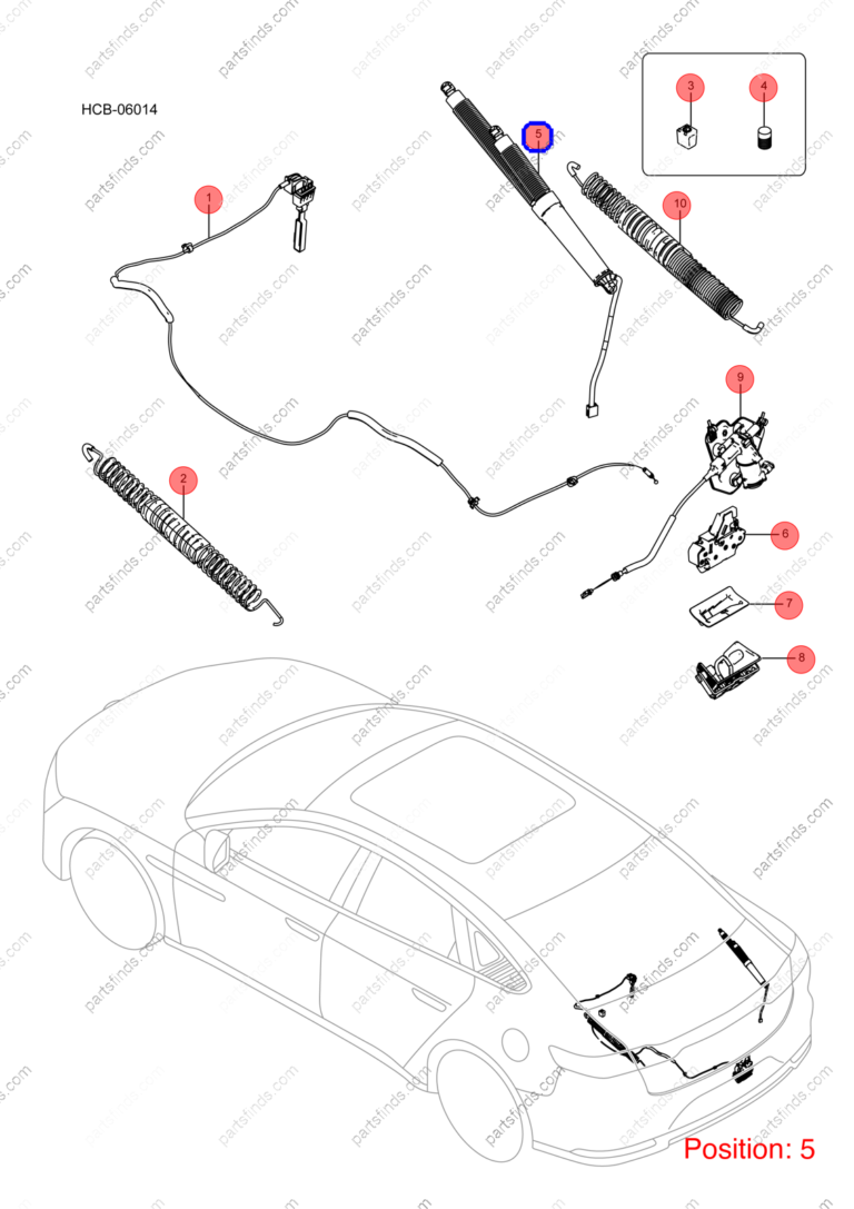 13107861-00|1310786100 | Tailgate spring | BYD parts | HCHY-5606919 | HCHY5606919 | Han EV | PartsFinds