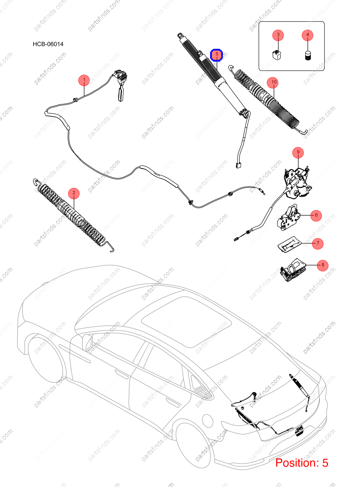 13107861-00|1310786100 | Tailgate spring | BYD parts | HCHY-5606919 | HCHY5606919 | Han EV | PartsFinds 13107861-00|1310786100 | Tailgate spring | BYD parts | HCHY-5606919 | HCHY5606919 | Han EV | PartsFinds