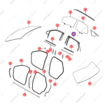 13109365-00|1310936500 | Door glass lift rubber strip | BYD parts | ST-6207113C-00EF | ST6207113C00EF | Tang EV | PartsFinds