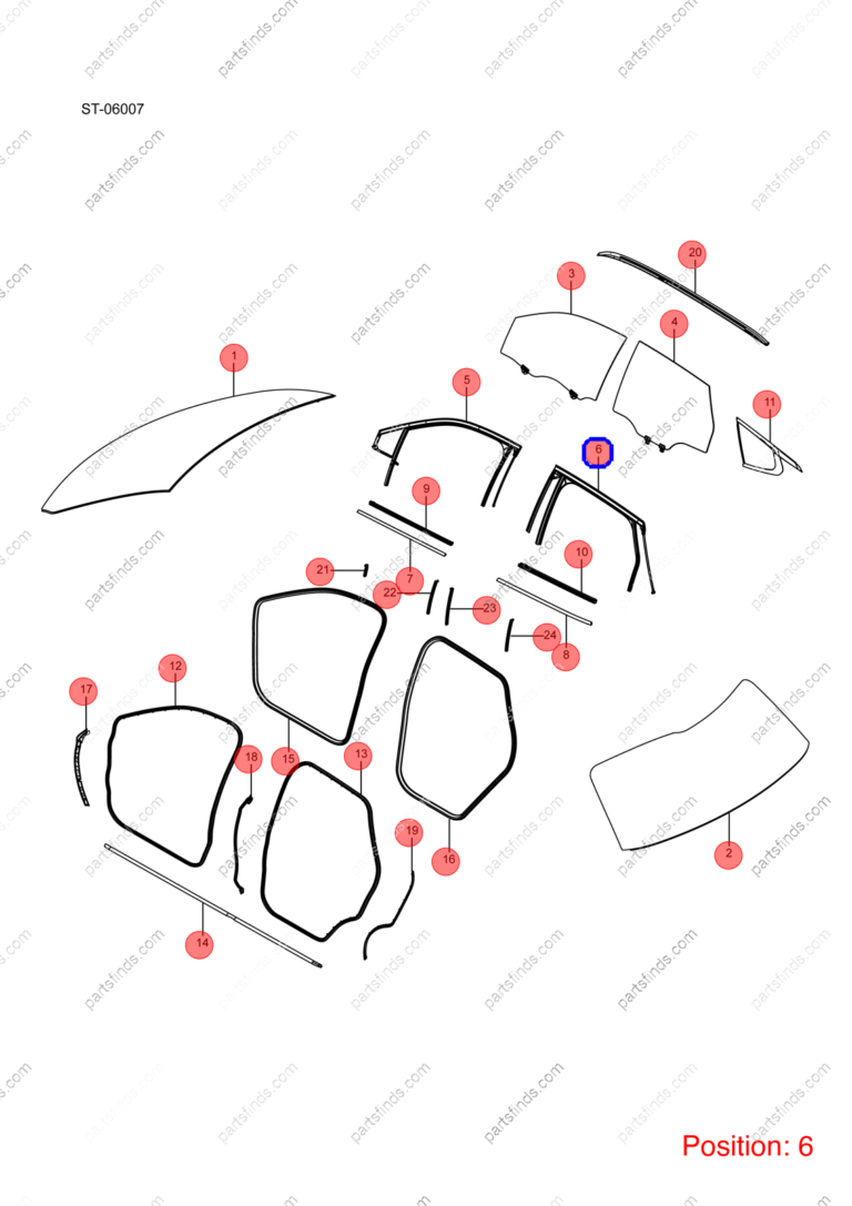 13109365-00|1310936500 | Door glass lift rubber strip | BYD parts | ST-6207113C-00EF | ST6207113C00EF | Tang EV | PartsFinds
