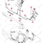 13132726-00|1313272600 | C-pillar trim panel | BYD parts | HAD-5402320A-00A7 | HAD5402320A00A7 | Qin PLUS DM-i | PartsFinds