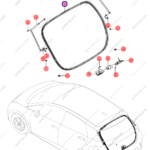13136563-00|1313656300 | Tailgate rubber strip | BYD parts | EM2E-5407115 | EM2E5407115 | Dolphin EV | PartsFinds