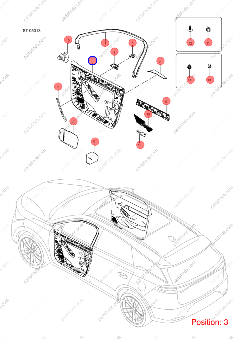 13138792-00|1313879200 | Door panel | BYD parts | STHA-6102100A-D2ZL | STHA6102100AD2ZL | Tang EV | PartsFinds