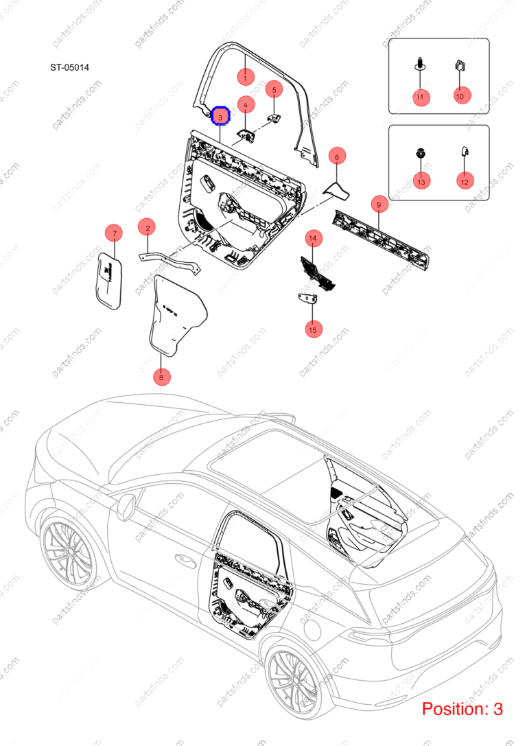 13138801-00|1313880100 | Door panel | BYD parts | STHA-6202100B-D2ZL | STHA6202100BD2ZL | Tang EV | PartsFinds