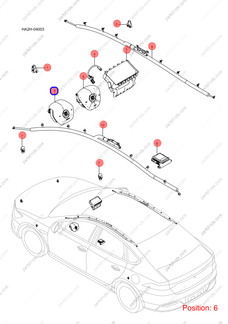 13146571-00|1314657100 | Main airbag | BYD parts | HAD-5820100-00LA1 | HAD582010000LA1 | Qin PLUS DM-i | PartsFinds
