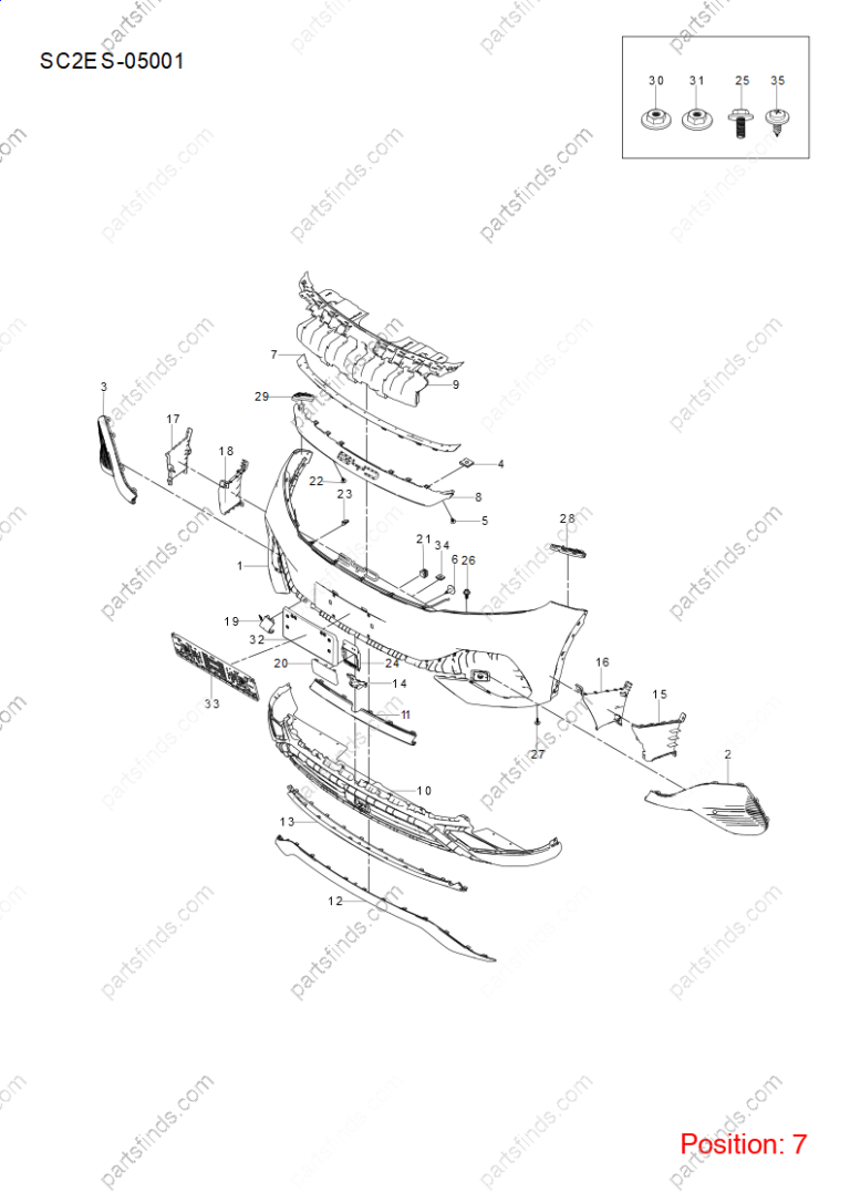 13161540-00|1316154000 | Front grille trim | BYD parts | SC2E-2803113 | SC2E2803113 | Atto3 PLUS EV | Yuan PLUS EV | PartsFinds