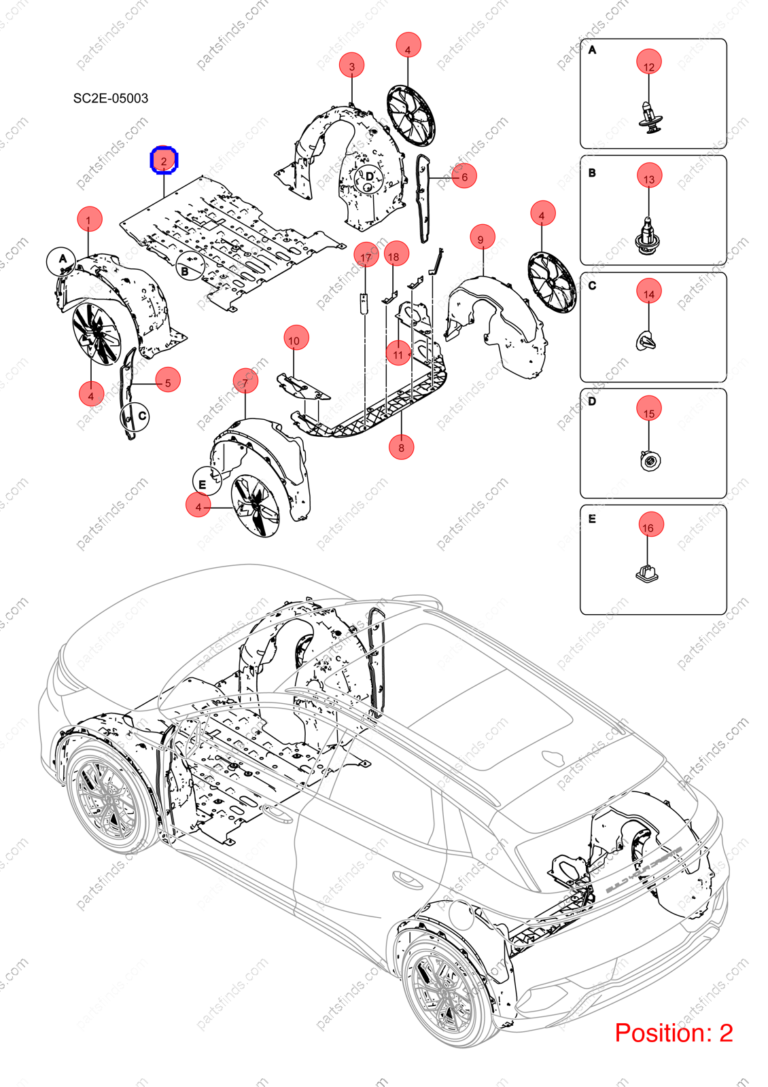 13186502-00|1318650200 | Engine lower guard plate | BYD parts | SC2E-3102170 | SC2E3102170 | Atto3 PLUS EV | Yuan PLUS EV | PartsFinds