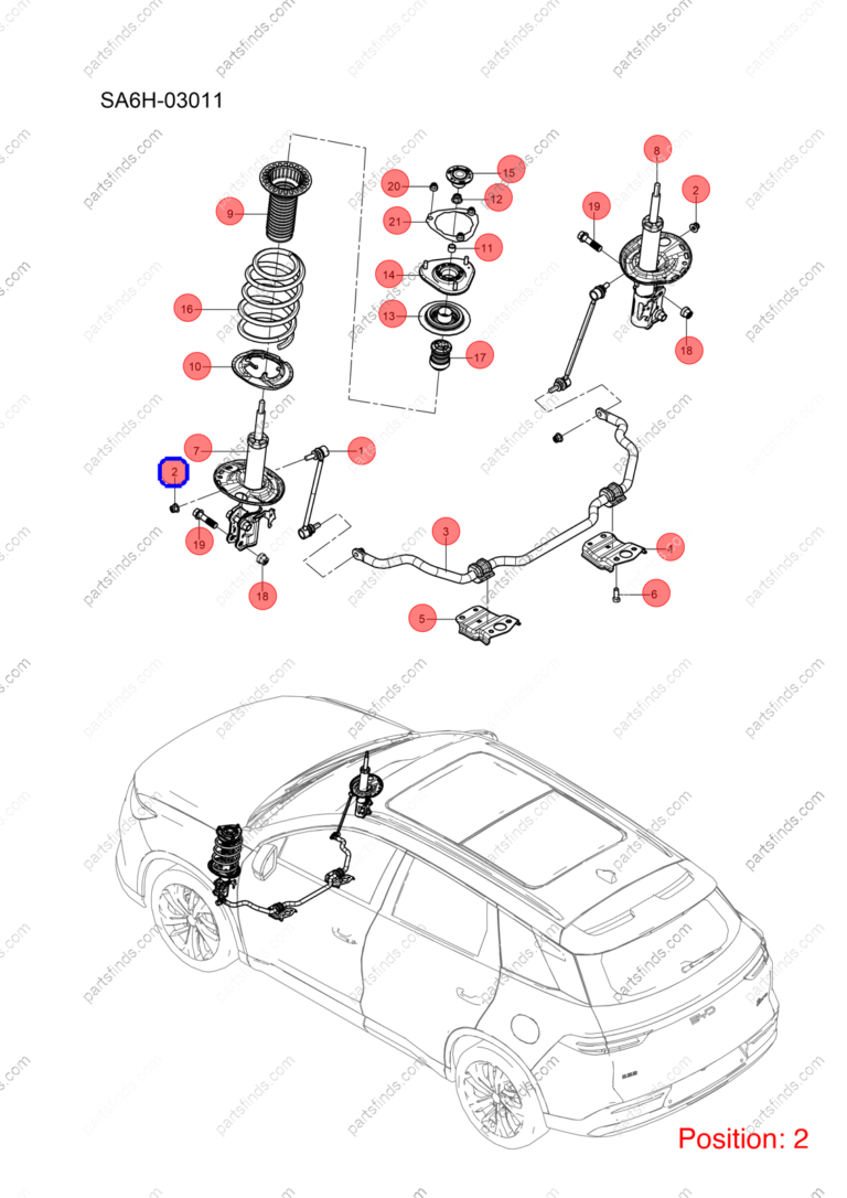 13198025-00|1319802500 | Stabilizer | BYD parts | SA2HG-2906100 | SA2HG2906100 | Song PRO DM-i | PartsFinds