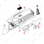 13198707-00|1319870700 | Instrument panel trim | BYD parts | HC-5306140B-00BK | HC5306140B00BK | Han EV | PartsFinds