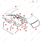 13209984-00|1320998400 | Front windshield rubber strip | BYD parts | HC-5206112 | HC5206112 | Han EV | PartsFinds