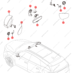 13243426-00|1324342600 | Reverse mirror assembly | BYD parts | STHA-8202109J | STHA8202109J | Tang EV | PartsFinds