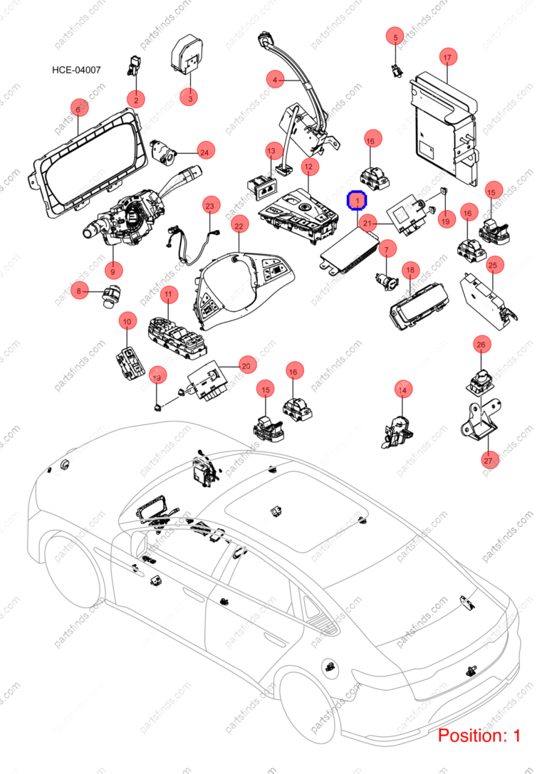 13244189-00|1324418900 | Wireless charger | BYD parts | SA2FC-3725200D | SA2FC3725200D | Han EV | Tang EV | Song PLUS EV | PartsFinds