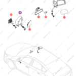 13265542-00|1326554200 | Reverse mirror assembly | BYD parts | HAD-8202100R-D2 | HAD8202100RD2 | Qin PLUS DM-i | KING DM-i | Chazor DM-i | PartsFinds