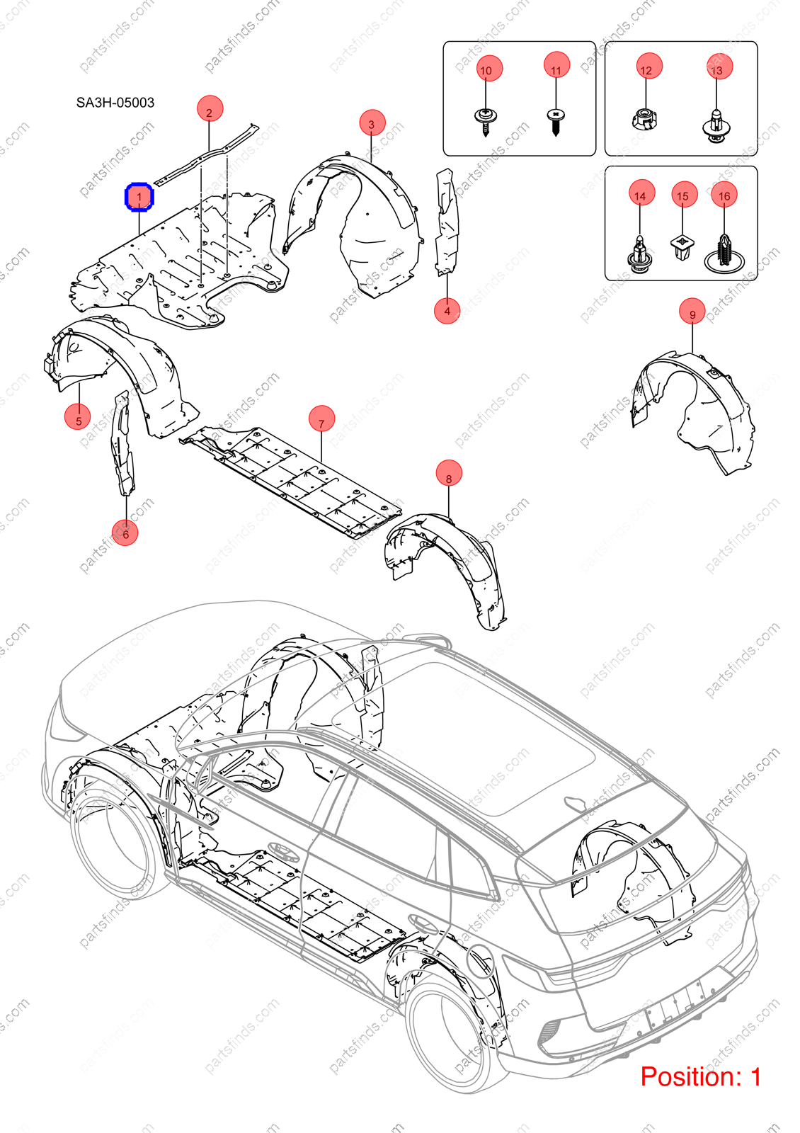 13276534-00|1327653400 | Engine lower guard plate | BYD parts | SA3HG-3102310 | SA3HG3102310 | Song PLUS DM-i | PartsFinds 13276534-00|1327653400 | Engine lower guard plate | BYD parts | SA3HG-3102310 | SA3HG3102310 | Song PLUS DM-i | PartsFinds
