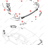 13277964-00|1327796400 | Front headlight trim | BYD parts | HAD-4121320A | HAD4121320A | Qin PLUS DM-i | PartsFinds