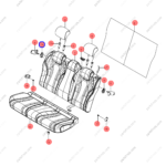 13309046-00|1330904600 | Seat lock mechanism | BYD parts | EM2E-7005680 | EM2E7005680 | Dolphin EV | PartsFinds