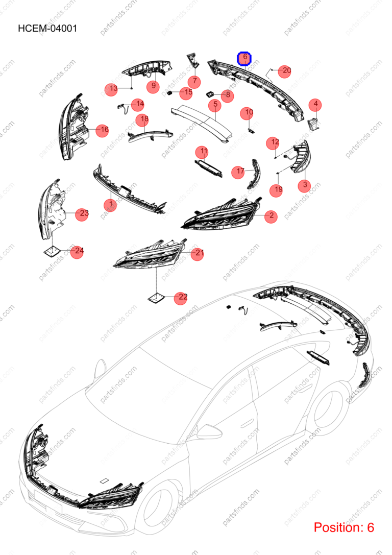 13336771-00|1333677100 | Taillight | BYD parts | HCEF-4107300 | HCEF4107300 | Han EV | PartsFinds