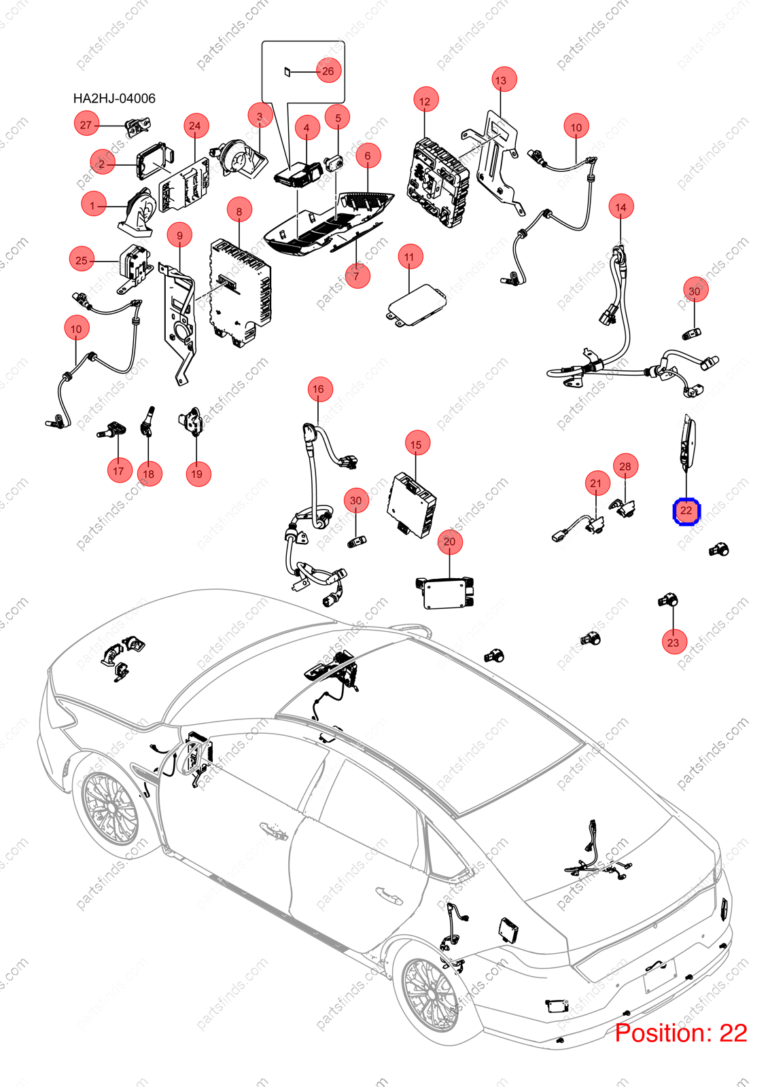 13379953-00|1337995300 | Lane change sensor | BYD parts | HA2HK-3603700A | HA2HK3603700A | KING DM-i | Chazor DM-i | Seal5 DM-i | PartsFinds