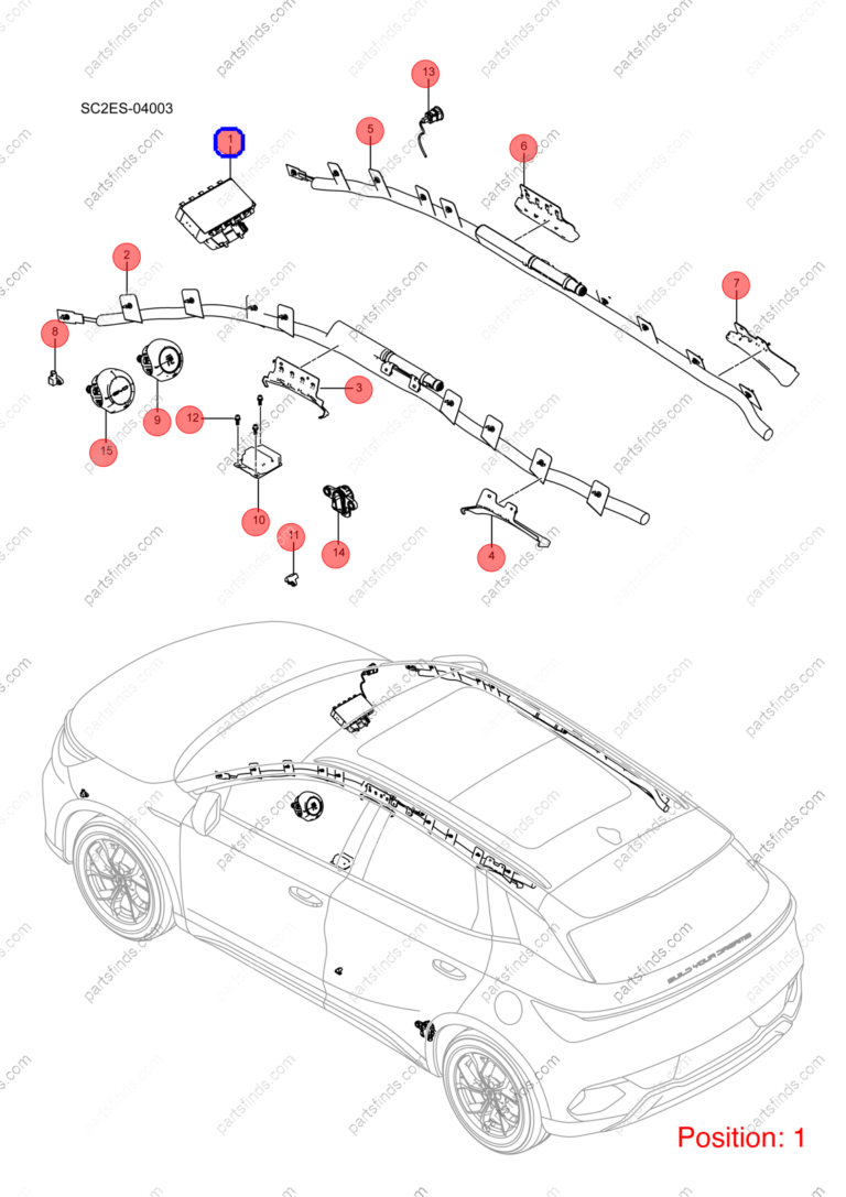 13393215-00|1339321500 | Side airbag | BYD parts | SC2EM-5820200 | SC2EM5820200 | Atto3 PLUS EV | Yuan PLUS EV | PartsFinds