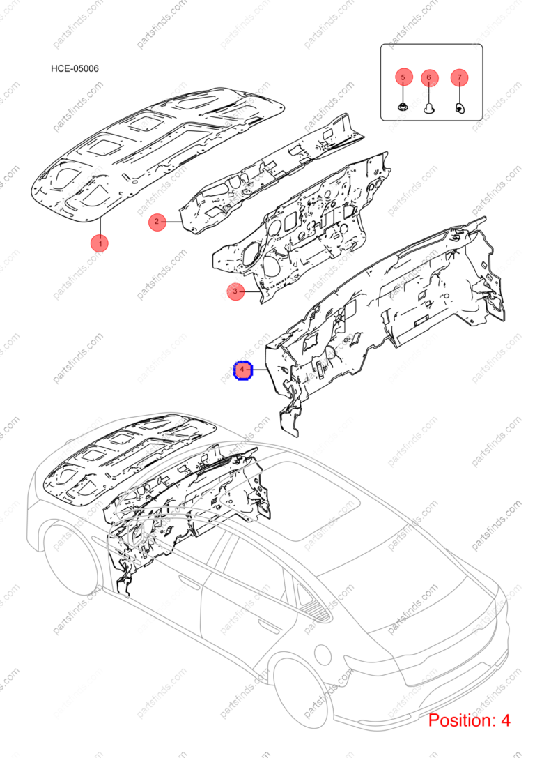 13403633-00|1340363300 | Firewall insulation cotton | BYD parts | HCEF-5310010 | HCEF5310010 | Han EV | PartsFinds