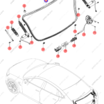 13427229-00|1342722900 | Tailgate rubber strip | BYD parts | EKEA-5407115 | EKEA5407115 | Seal EV | PartsFinds
