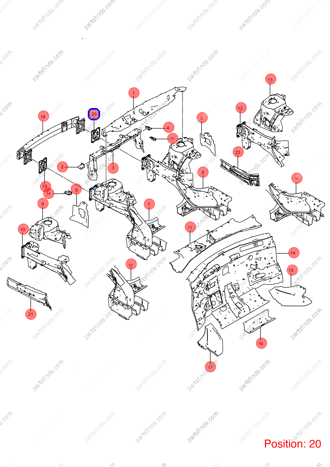 13440469-00|1344046900 | Bumper frame bracket | BYD parts | EM2E-5301559/77 | EM2E530155977 | Dolphin EV | PartsFinds 13440469-00|1344046900 | Bumper frame bracket | BYD parts | EM2E-5301559/77 | EM2E530155977 | Dolphin EV | PartsFinds