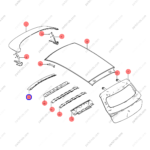 13440488-00|1344048800 | Roof beam | BYD parts | EM2E-5701211B/77 | EM2E5701211B77 | Dolphin EV | PartsFinds