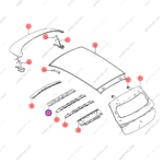 13440498-00|1344049800 | Roof beam | BYD parts | EM2E-5701411/77 | EM2E570141177 | Dolphin EV | PartsFinds