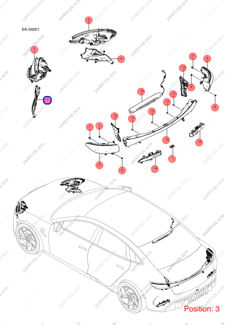 13442631-00|1344263100 | Bumper lights | BYD parts | EKEA-4102100 | EKEA4102100 | Seal EV | PartsFinds