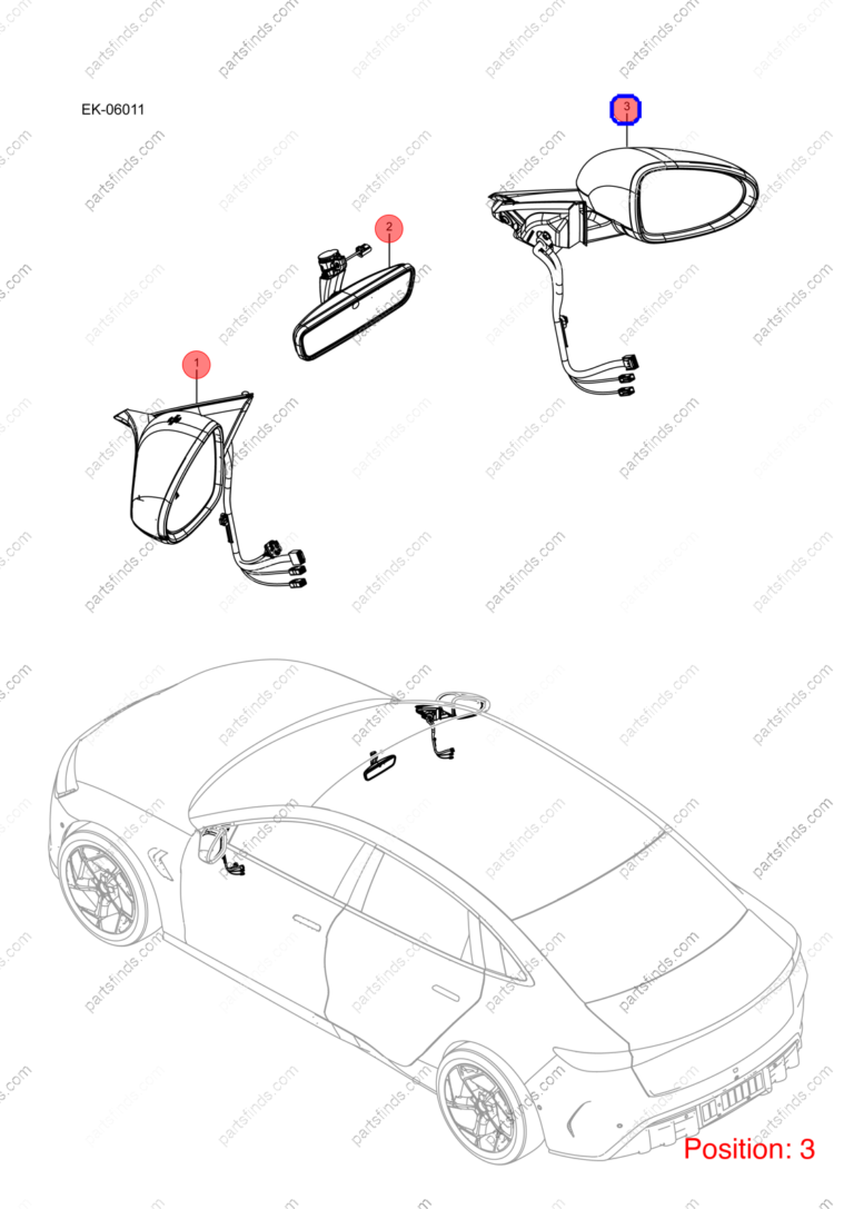13442720-00|1344272000 | Reverse mirror assembly | BYD parts | EKEA-8202109A | EKEA8202109A | Seal EV | PartsFinds