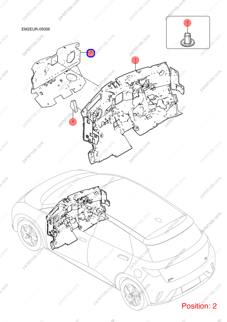 13456039-00|1345603900 | Firewall insulation cotton | BYD parts | SC2EM-5310021 | SC2EM5310021 | Atto3 PLUS EV | Yuan PLUS EV | Dolphin EV | PartsFinds